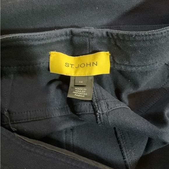 St John Women’s Navy Blue Pant Trouser Sz 14 - Picture 3 of 10